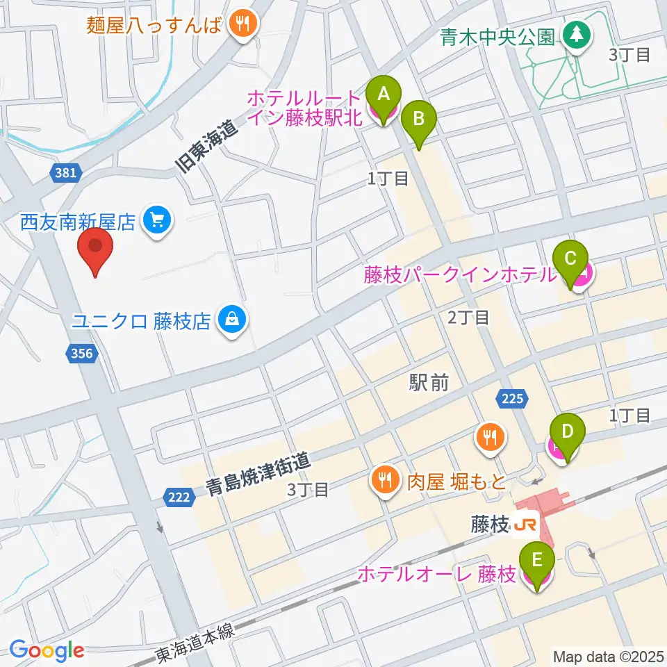 すみやグッディ藤枝店周辺のホテル一覧地図