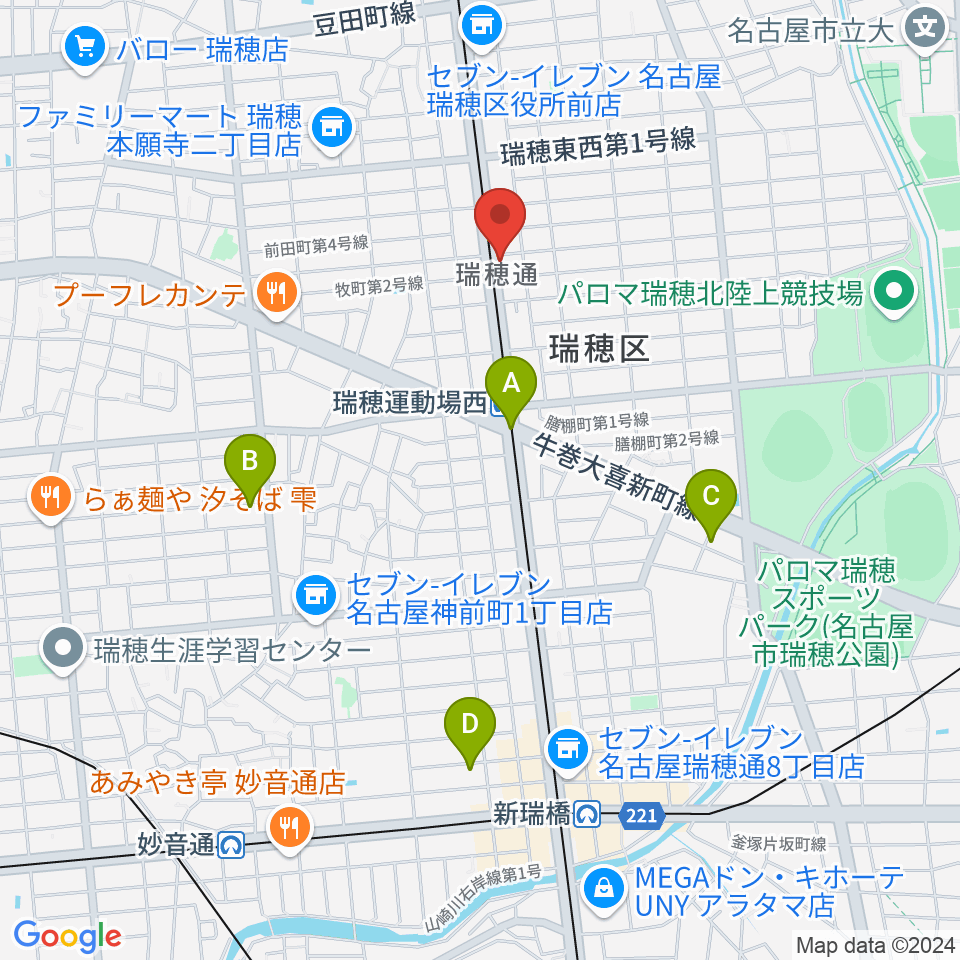 レコーディングスタジオ リカレンス周辺のホテル一覧地図