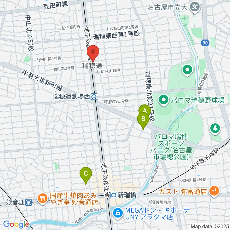 レコーディングスタジオ リカレンス周辺のホテル一覧地図