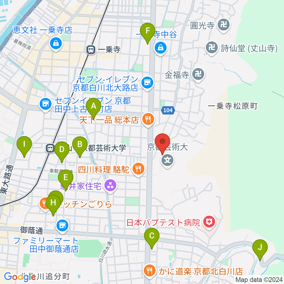 京都芸術劇場 春秋座周辺のホテル一覧地図