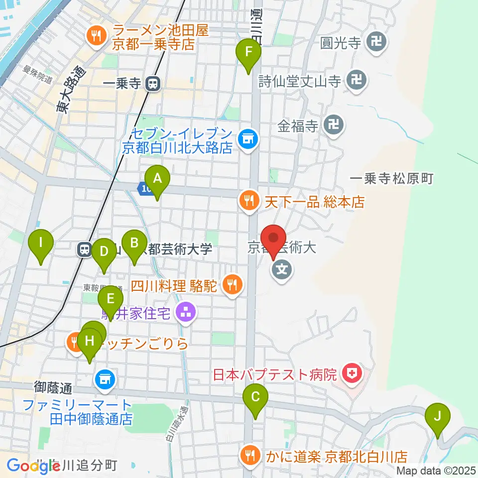 京都芸術劇場 春秋座周辺のホテル一覧地図