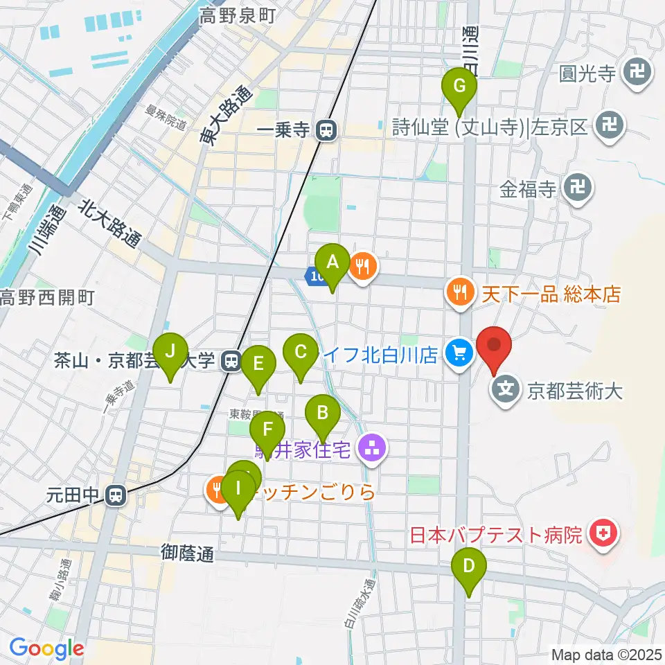 京都芸術劇場 春秋座周辺のホテル一覧地図