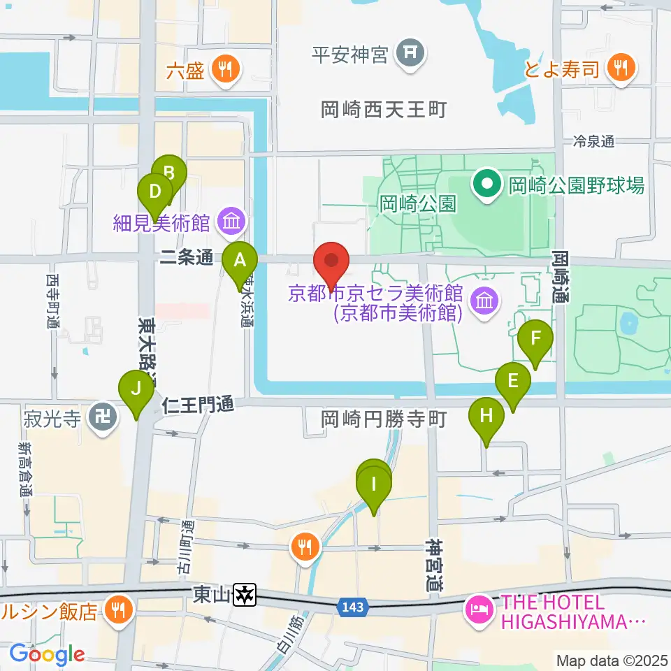 京都伝統産業ミュージアム周辺のホテル一覧地図