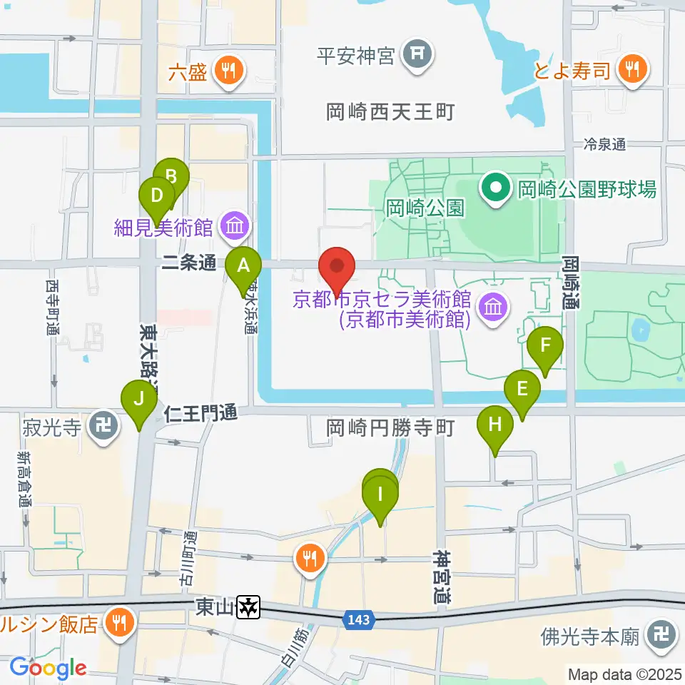 京都伝統産業ミュージアム周辺のホテル一覧地図