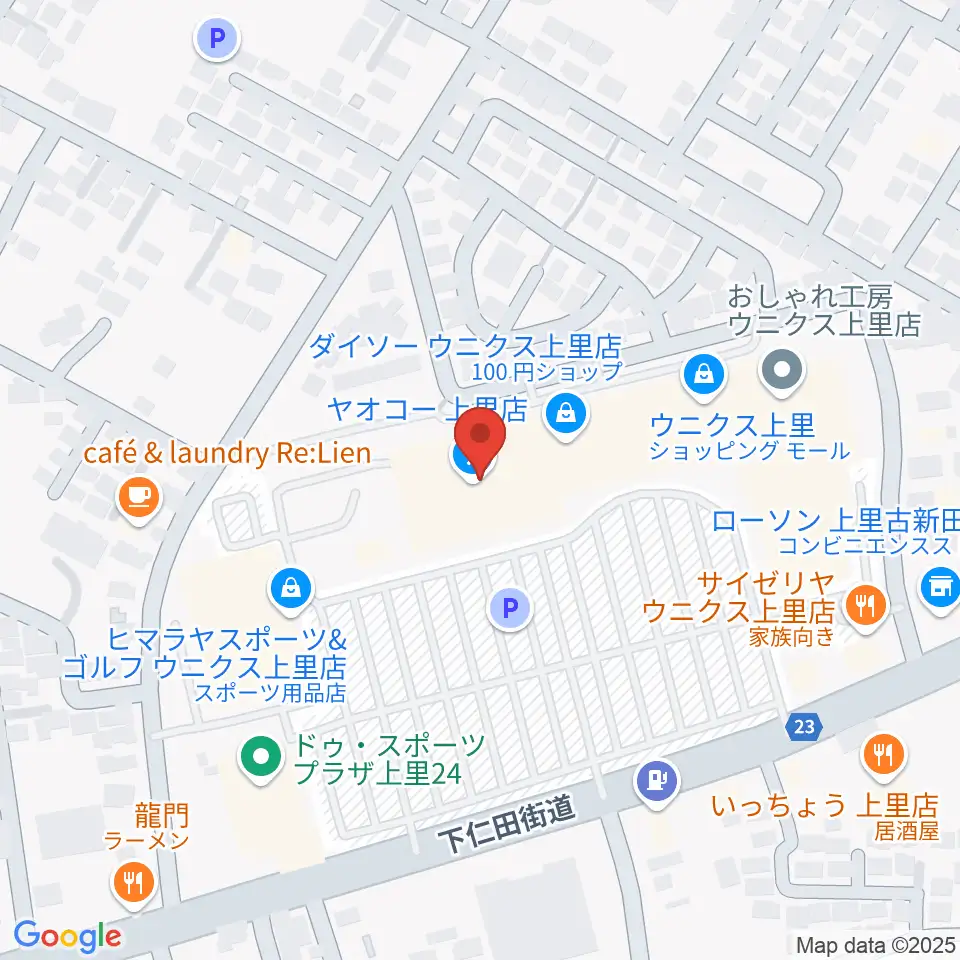 上里カルチャーセンター周辺のホテル一覧地図