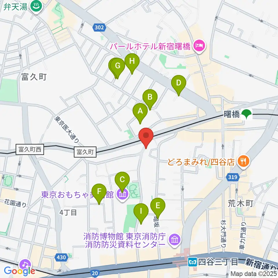 曙橋JAZZBAR FILL IN周辺のホテル一覧地図