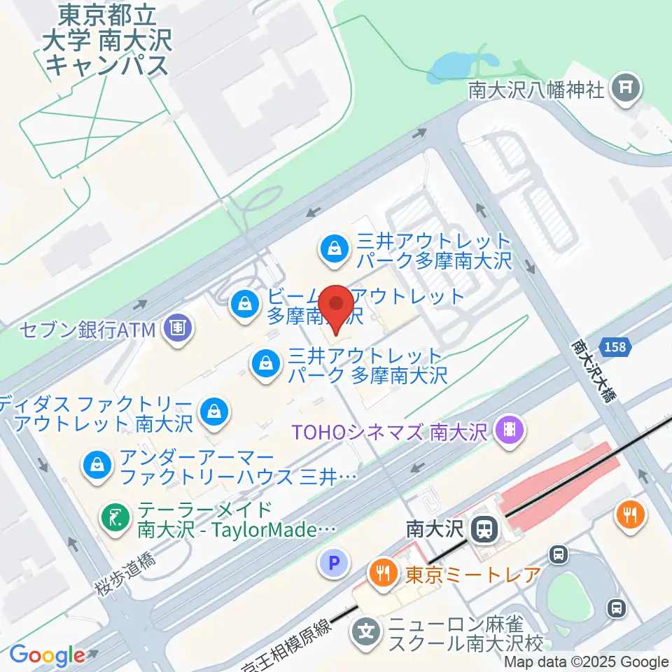 TAMAカルチャーカレッジ周辺のホテル一覧地図