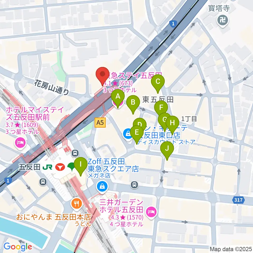 東京デザインセンター・ガレリアホール周辺のホテル一覧地図