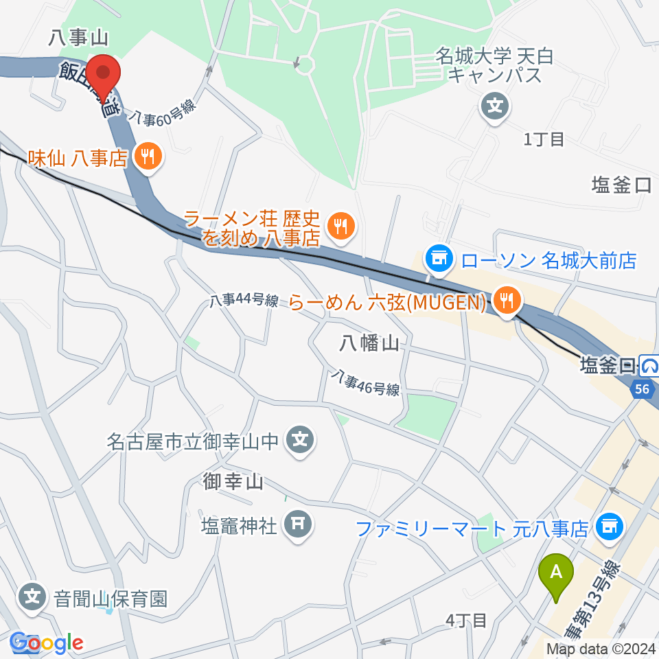 サウンドノート名古屋周辺のホテル一覧地図