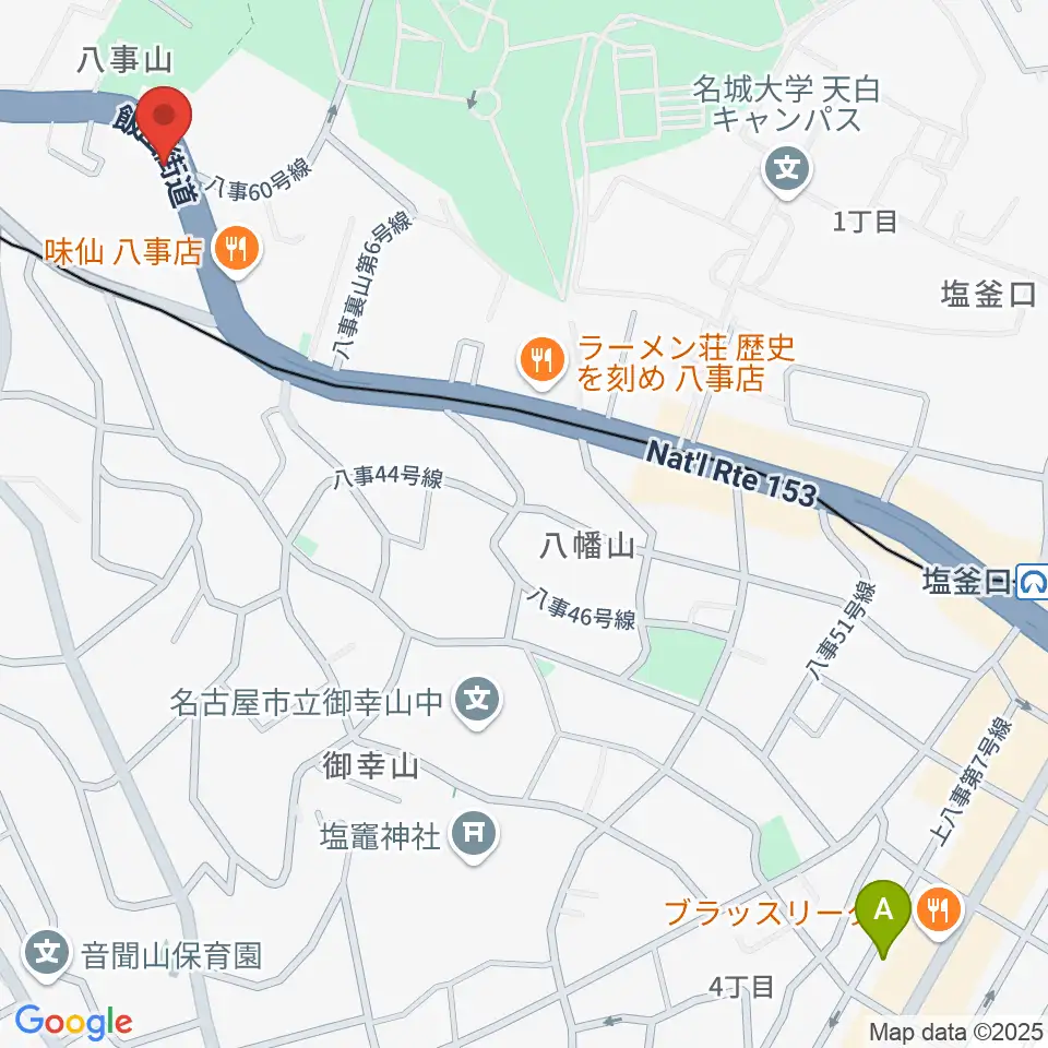 サウンドノート名古屋周辺のホテル一覧地図