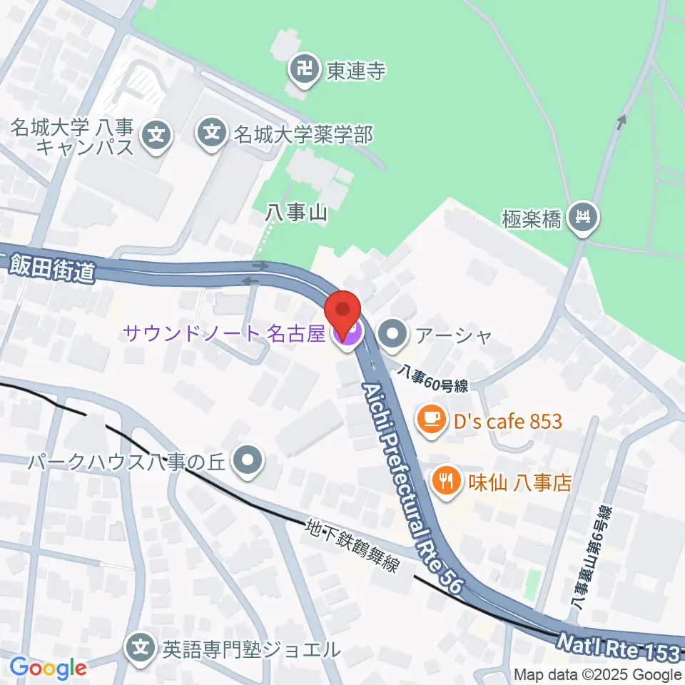 オサスタ周辺のホテル一覧地図