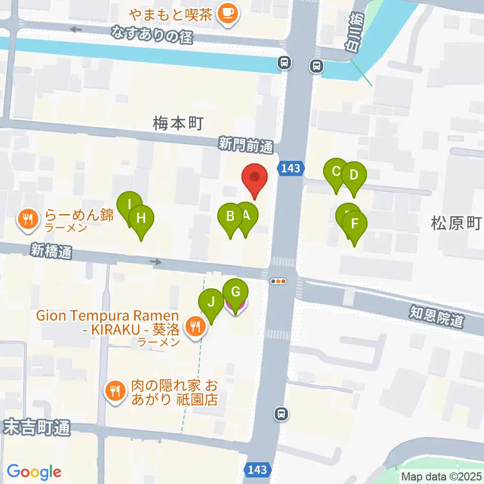 祇園SILVER WINGS周辺のホテル一覧地図