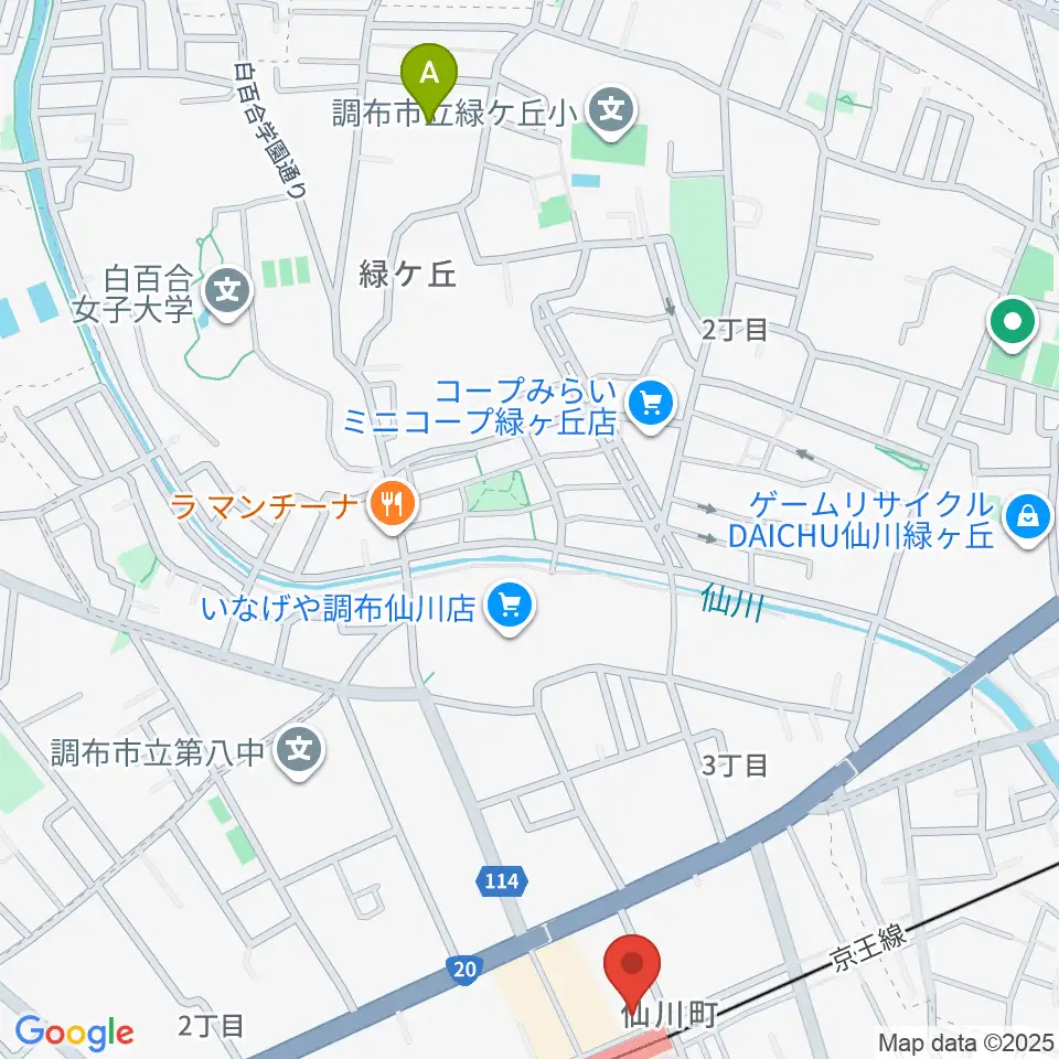 仙川カルチャーセンター周辺のホテル一覧地図