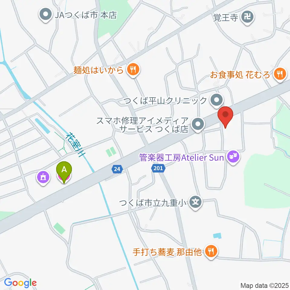 ミュージックプラント 花室スタジオ周辺のホテル一覧地図
