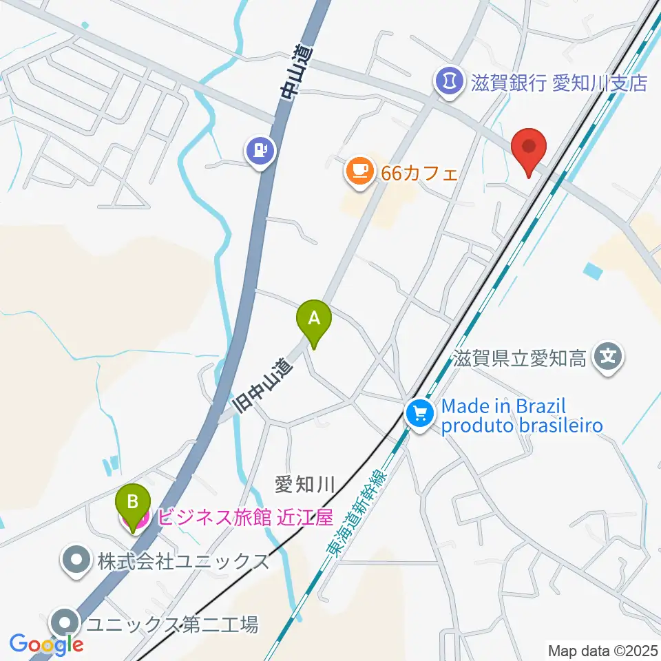 塚本楽器 愛知川店周辺のホテル一覧地図