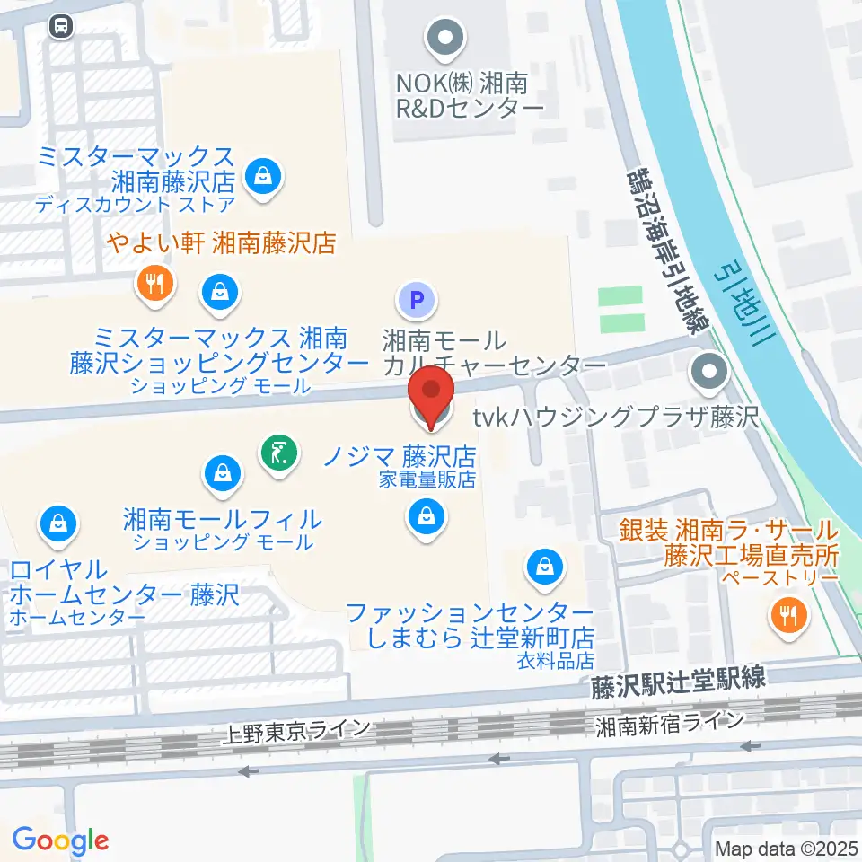 湘南モールカルチャーセンター周辺のホテル一覧地図