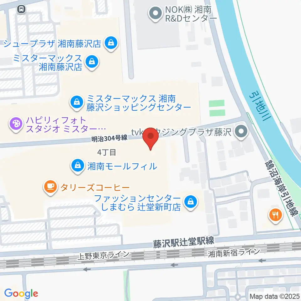 湘南モールカルチャーセンター周辺のホテル一覧地図