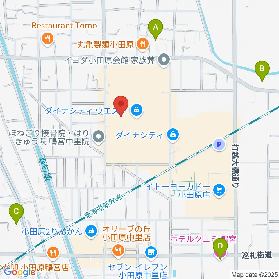 カルチャーセンター小田原周辺のホテル一覧地図