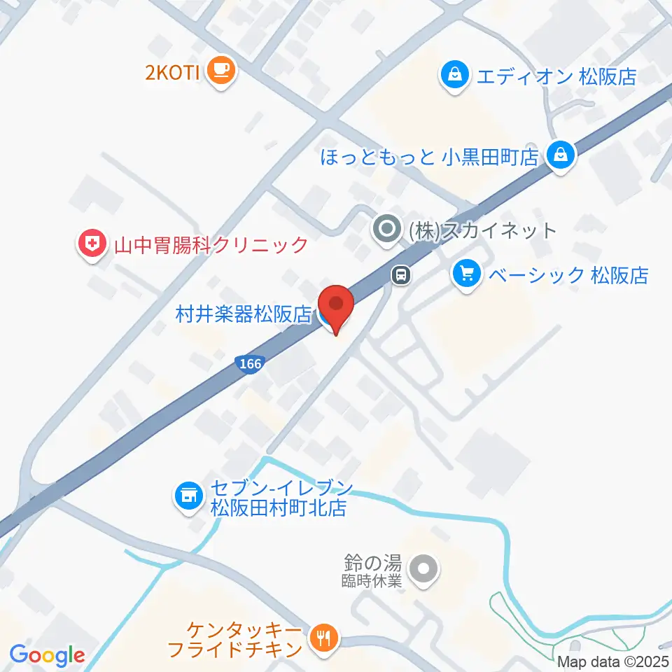 村井楽器 松阪店周辺のホテル一覧地図