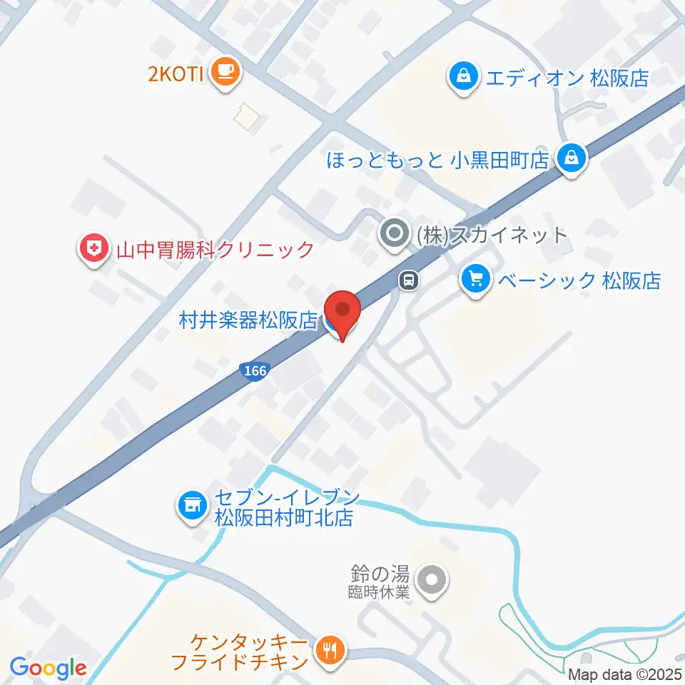 村井楽器 松阪店周辺のホテル一覧地図