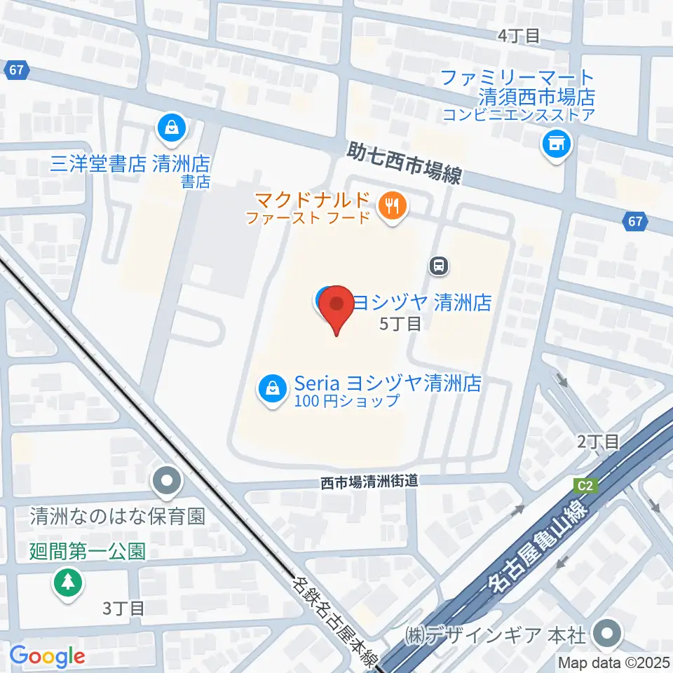 清洲カルチャーセンター周辺のホテル一覧地図
