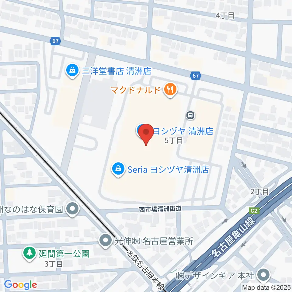 清洲カルチャーセンター周辺のホテル一覧地図