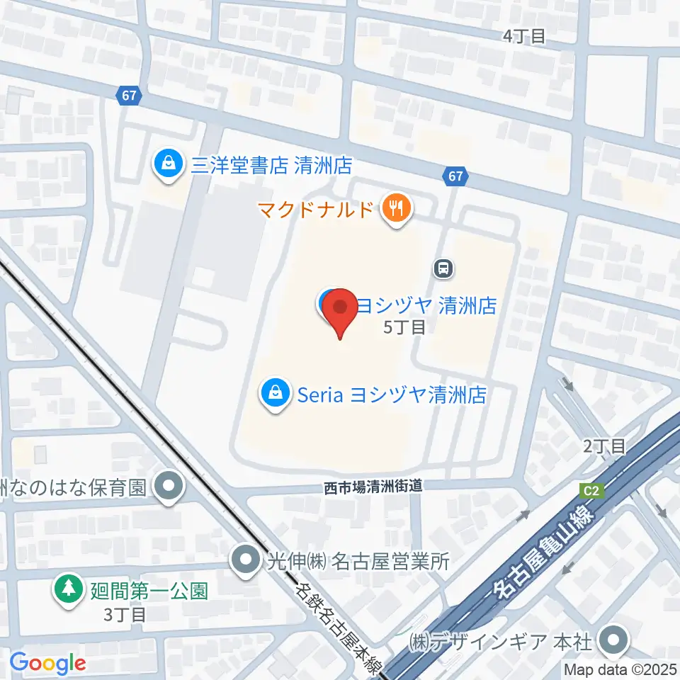 清洲カルチャーセンター周辺のホテル一覧地図