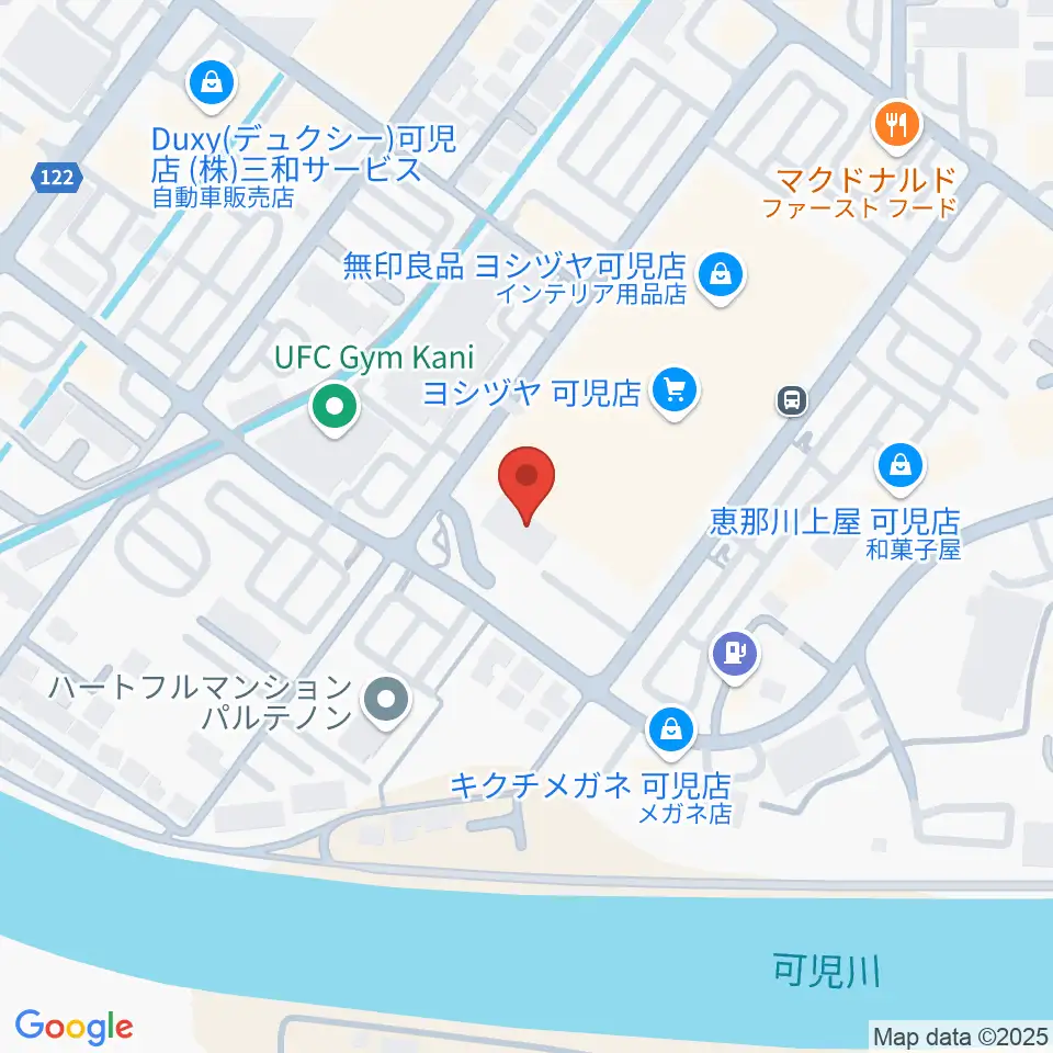 可児カルチャーセンター周辺のホテル一覧地図