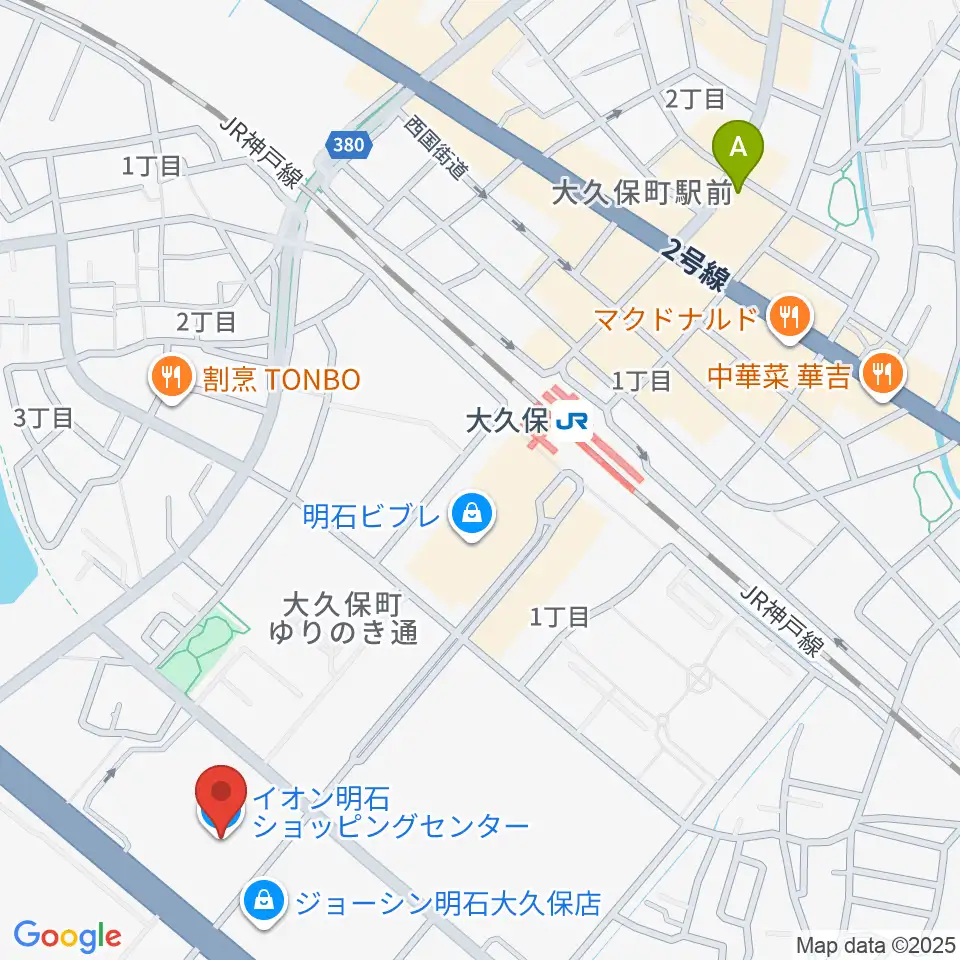 明石カルチャーセンター周辺のホテル一覧地図