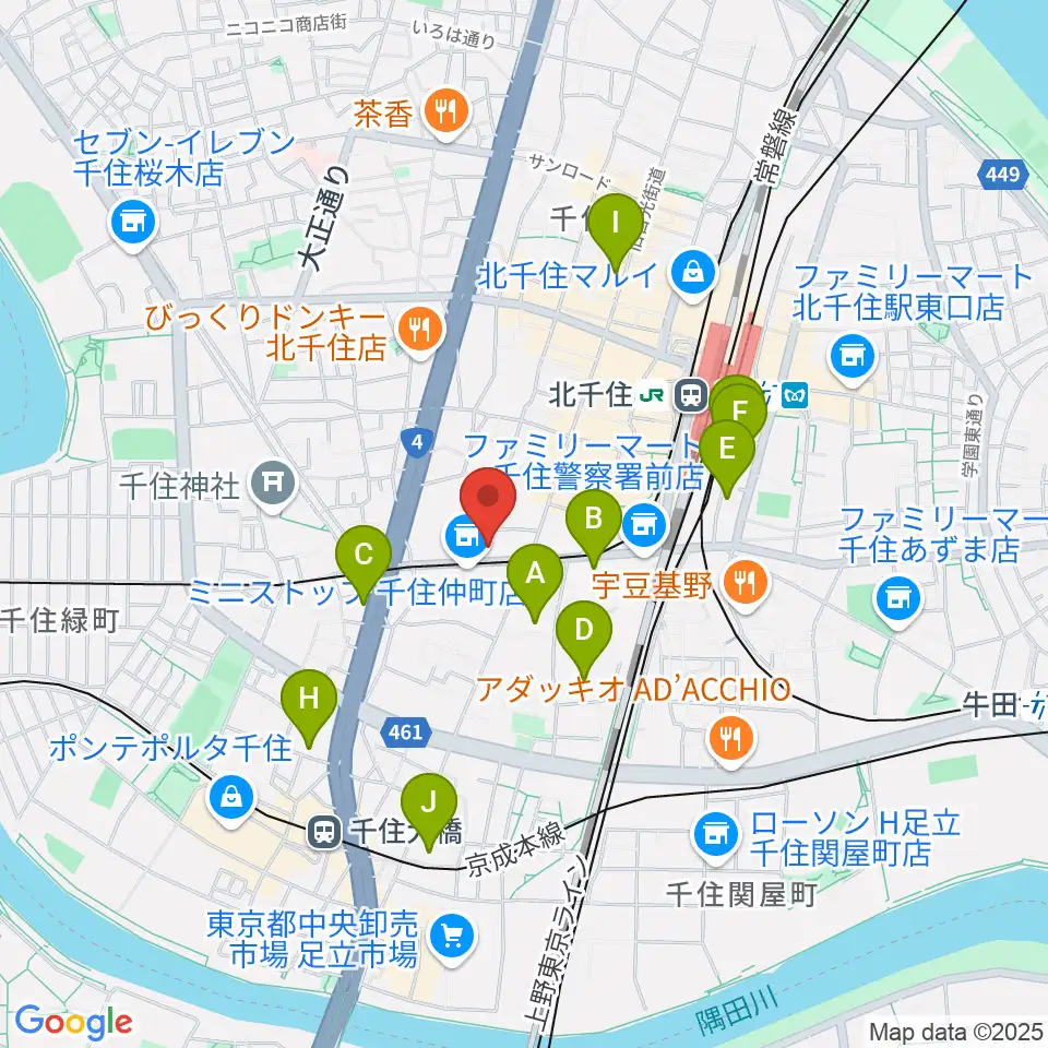 天空劇場周辺のホテル一覧地図