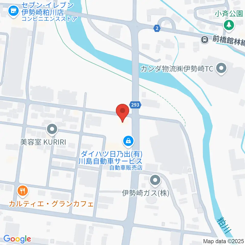 鈴木楽器 伊勢崎支店周辺のホテル一覧地図