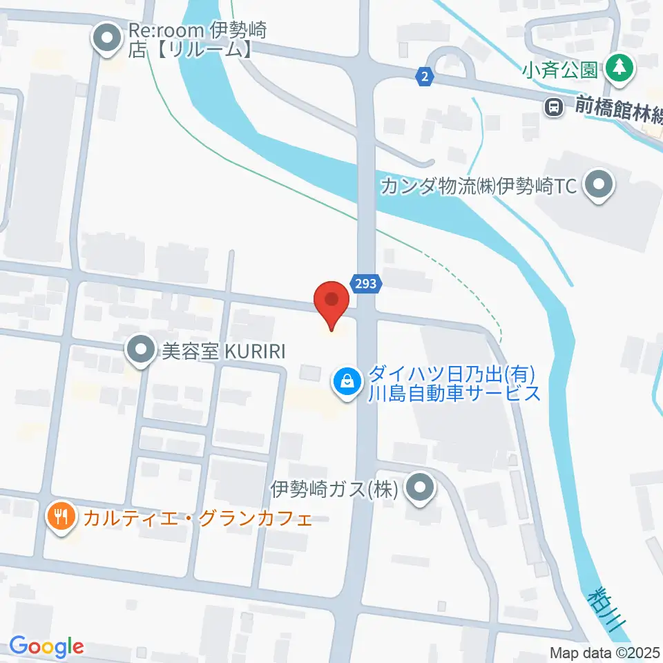 鈴木楽器 伊勢崎支店周辺のホテル一覧地図