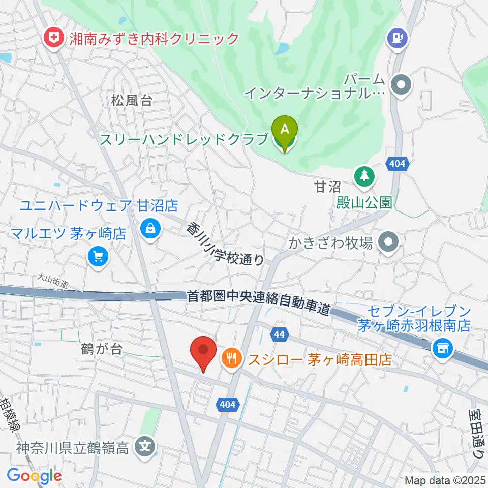 長谷川楽器店 鶴が台センター周辺のホテル一覧地図