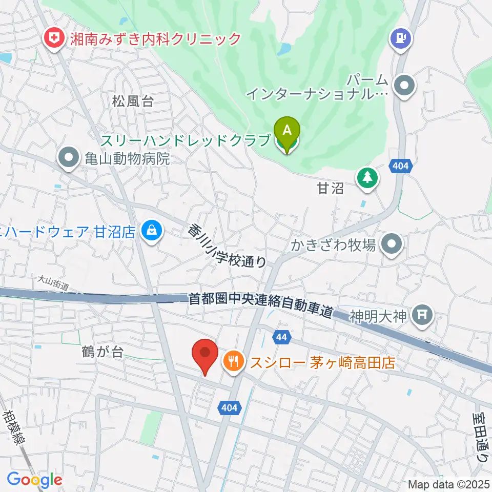 長谷川楽器店 鶴が台センター周辺のホテル一覧地図