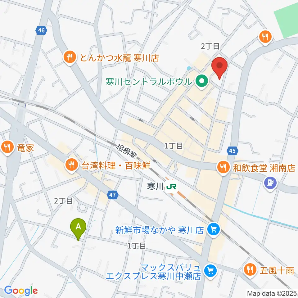長谷川楽器店 寒川センター周辺のホテル一覧地図