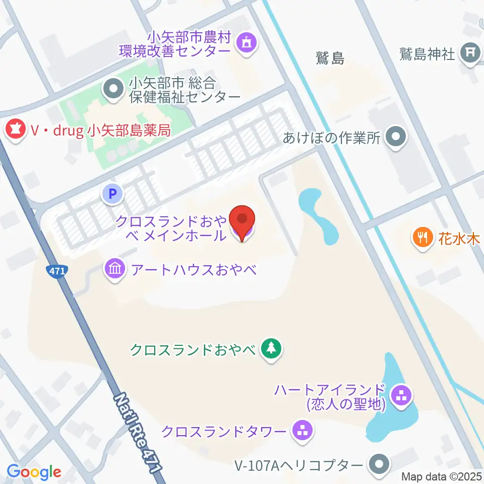 クロスランドおやべ周辺のホテル一覧地図