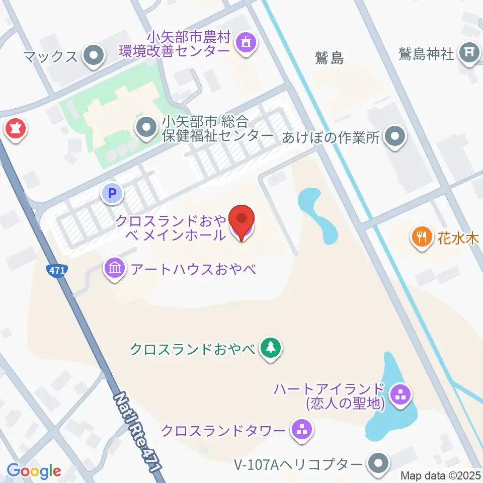 クロスランドおやべ周辺のホテル一覧地図