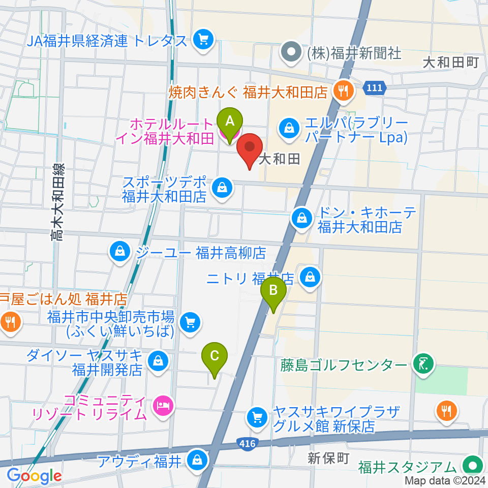 MPCエルパプラスセンター周辺のホテル一覧地図