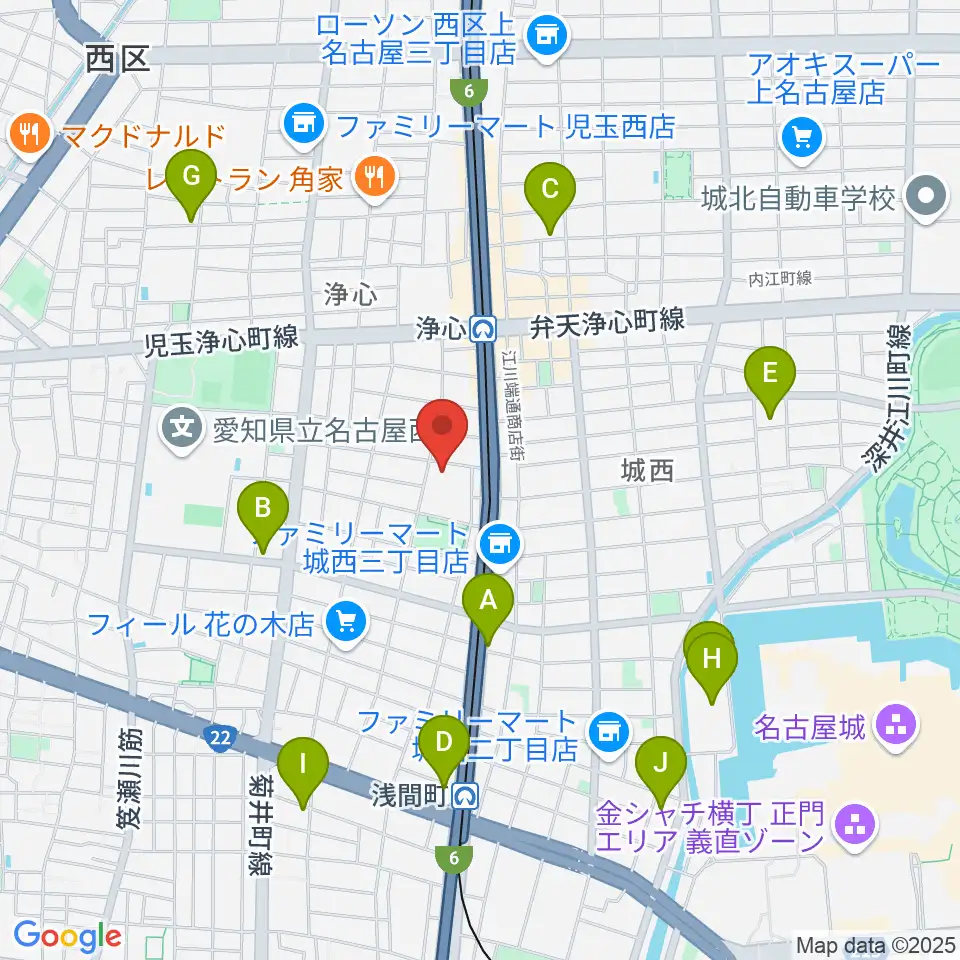 西文化小劇場周辺のホテル一覧地図