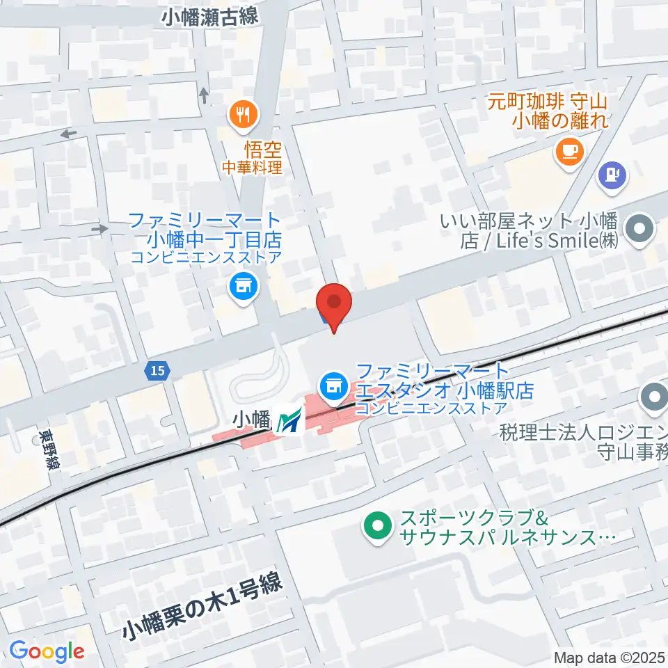 守山文化小劇場周辺のホテル一覧地図