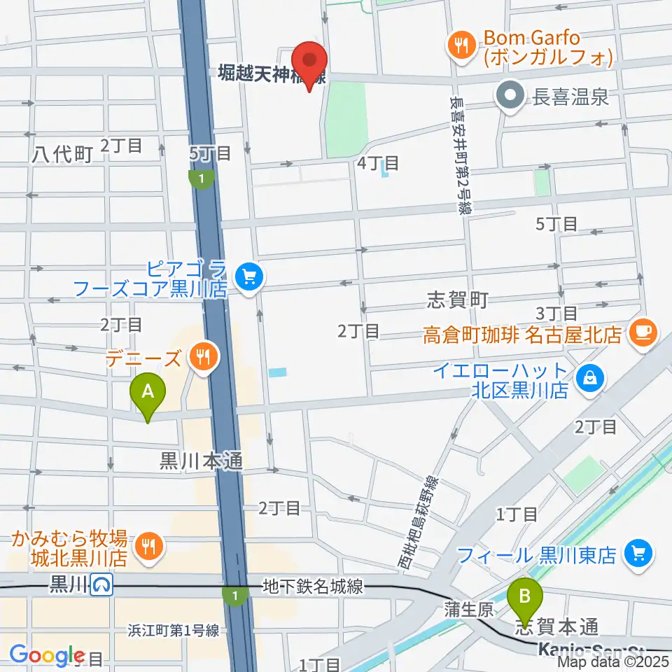 北文化小劇場周辺のホテル一覧地図