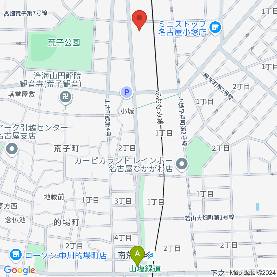 中川文化小劇場周辺のホテル一覧地図