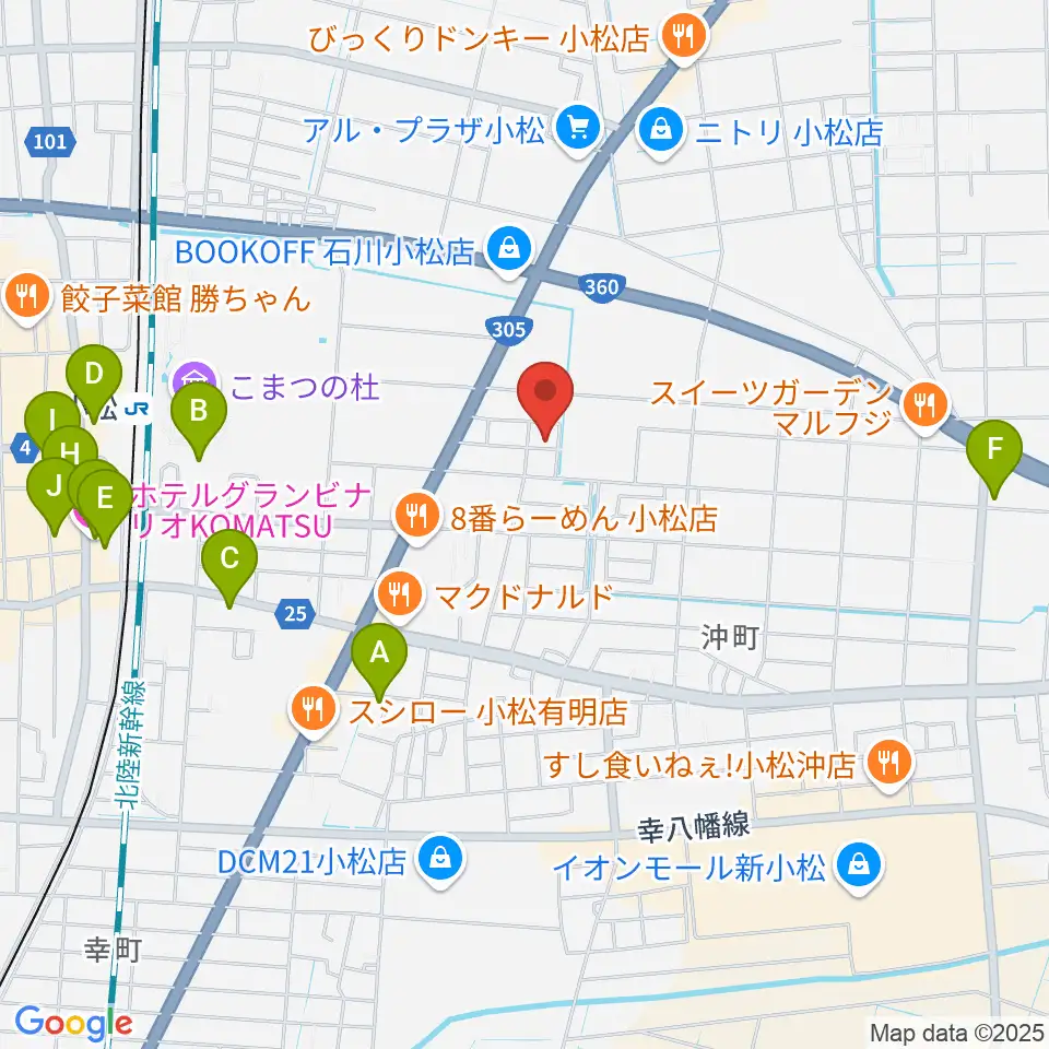 ロックスタジオFFBODY周辺のホテル一覧地図