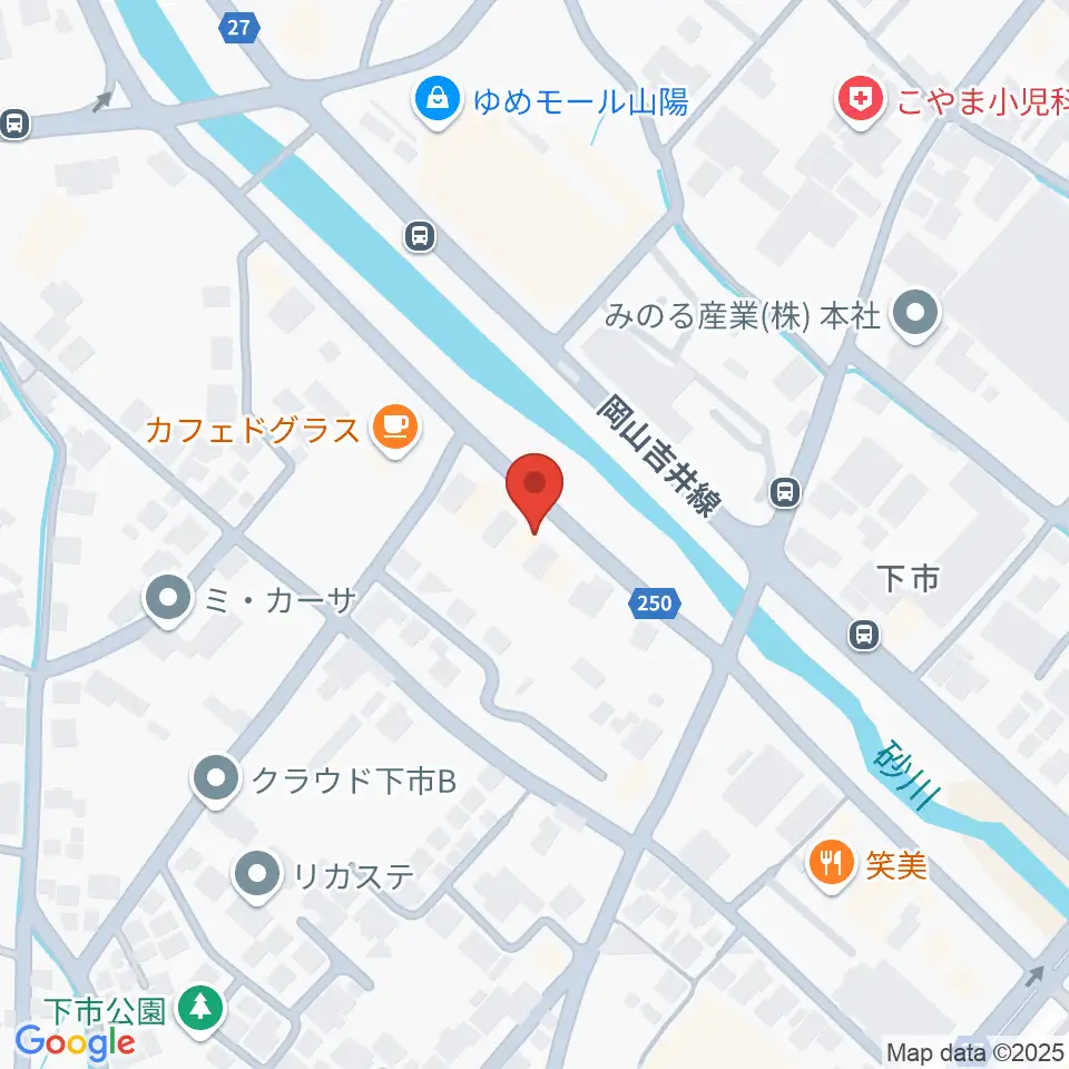 山陽こだま楽器 赤磐本店周辺のホテル一覧地図