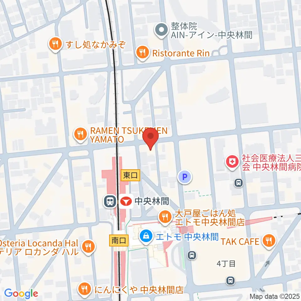 相模楽器 中央林間センター周辺のホテル一覧地図