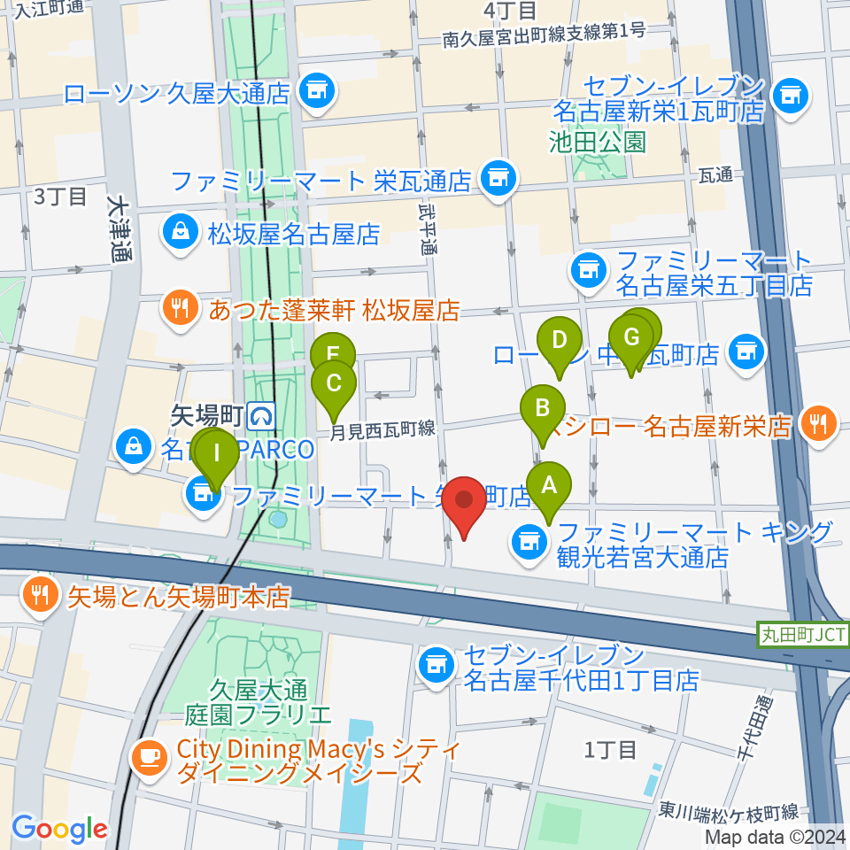 スパジオ・リタ周辺のホテル一覧地図