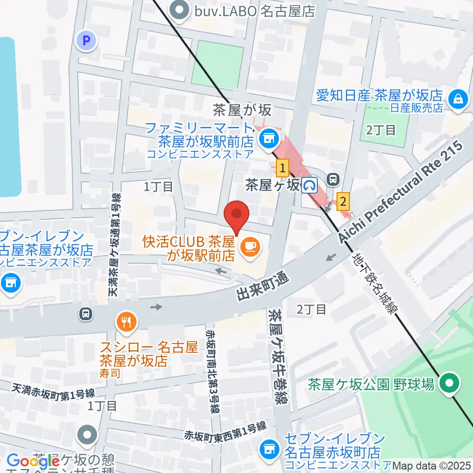 親和楽器 グランドピアノ練習室周辺のホテル一覧地図