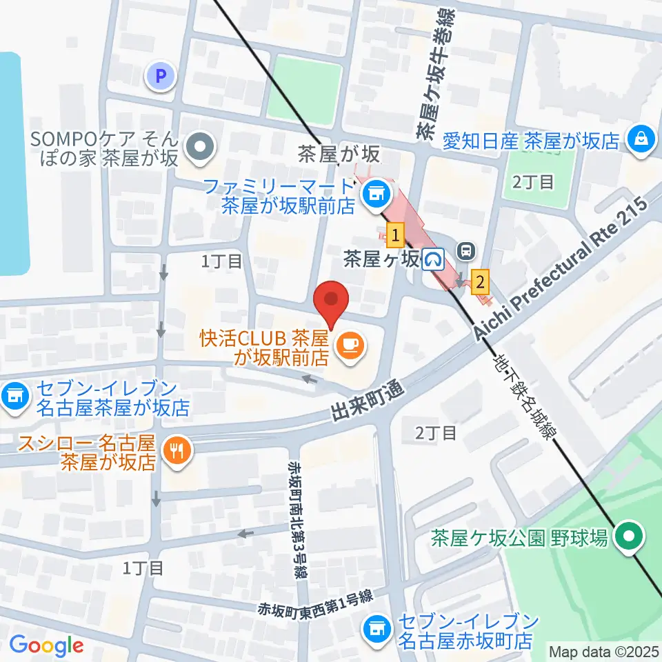 親和楽器 グランドピアノ練習室周辺のホテル一覧地図