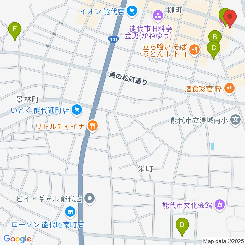 アサヒ楽器周辺のホテル一覧地図