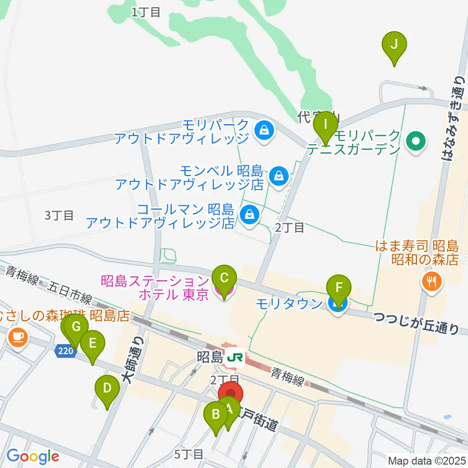 フローラカルチャークラブ周辺のホテル一覧地図